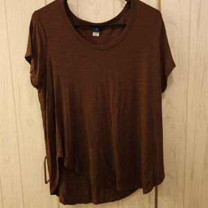 Old Navy Chocolate Brown Short Sleeve Tee